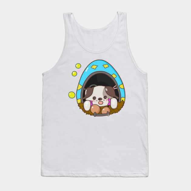 Dog in The Egg Tank Top by Zachariya420